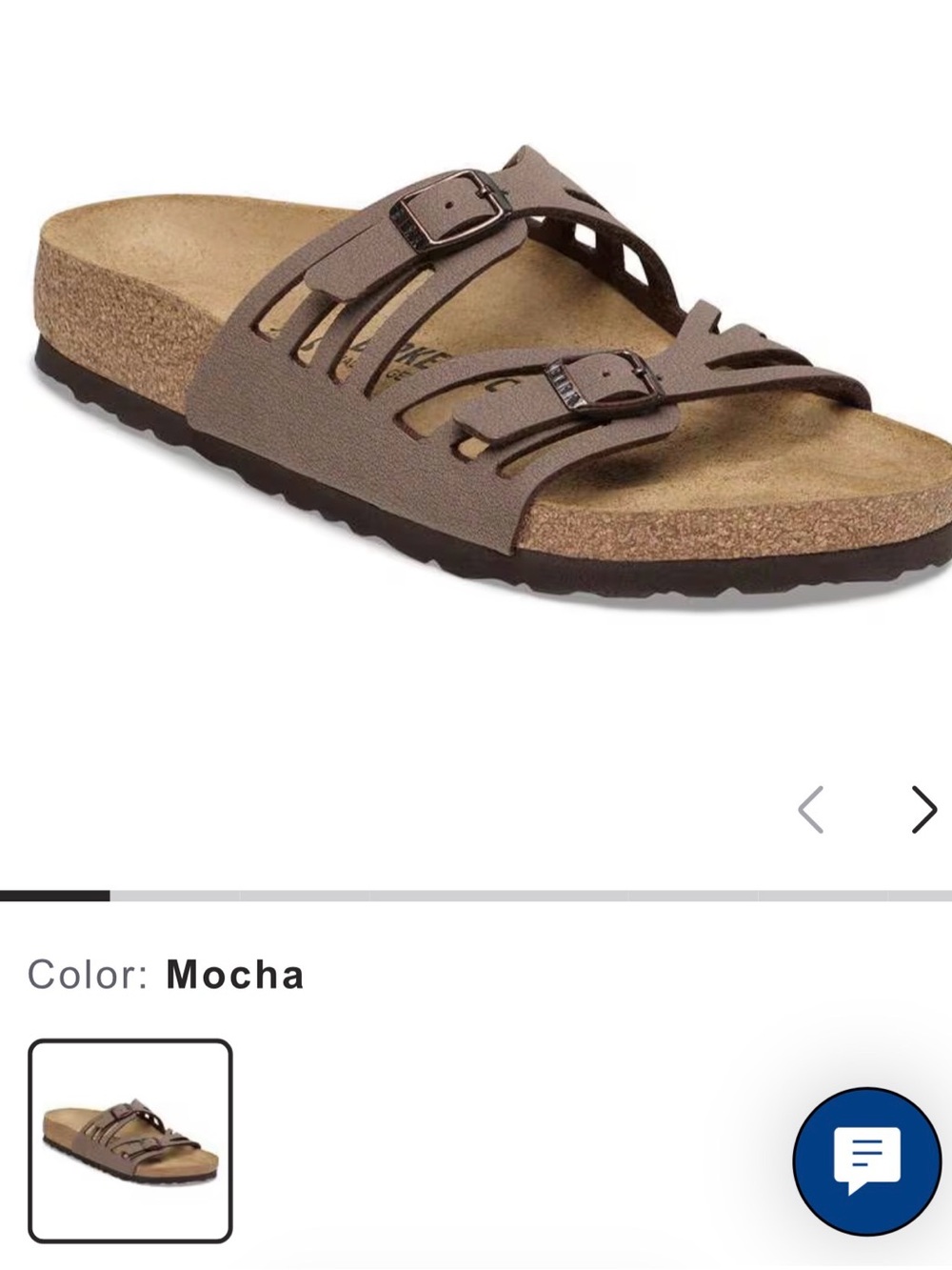Birkenstock Brown Suede Two-Buckle Slide